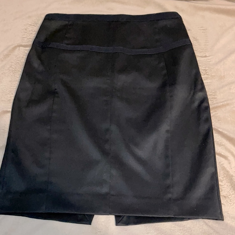 Satin pencil skirt